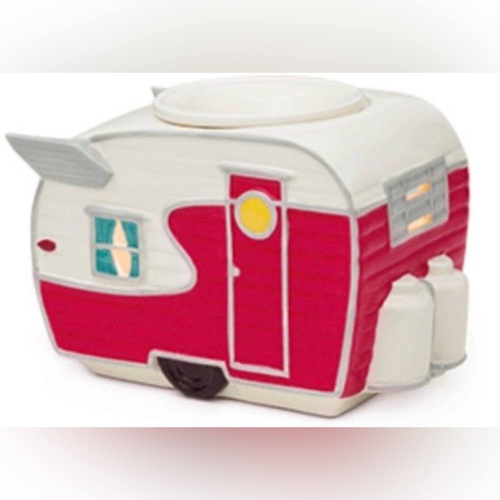 Scentsy Red and White Camper Candle Holder